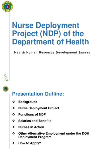 nurse deployment program duties and responsibilities